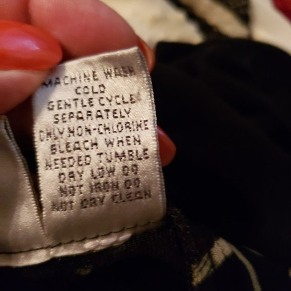 CHICO'S SZ 2 Zip-Front Hoodie Jacket Black with animal print SZ 2 - Picture 4 of 4